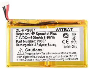 KingSener P0867 Replacement Battery For HP Pocket Printer Plus KingSener P0867 Replacement Battery For HP Pocket Printer Plus