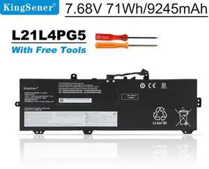 KingSener L21L4PG5 Laptop Battery For Lenovo IdeaPad Gaming Chromebook 16 IdeaPad IP 5 Chrome 16IAU7 L21M4PG5 2ICP6/40/133-2 5B11J07490