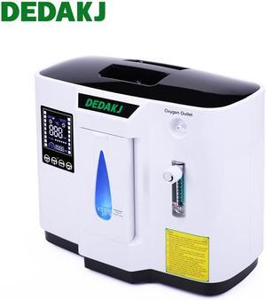 DEDAKJ 7L/min Flow Oxygen Concentrator 93% High Purity O2 Generator Portable Intelligent Home Air Purifier with Nebulizer for Home and Travel Car Use