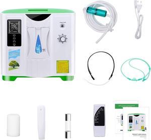 DEDAKJ 2-9L/min Household Portable Oxygen Concentrator Low Operation Noise Oxygen Generator HD LED Double Oxygene Machine with Accessories