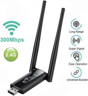 USB 2.4G 300Mbps Wireless WiFi Repeater Extender Router Wi-Fi Signal Amplifier Booster Long Range Network Card Adapter