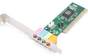 Desktop computer with built-in sound card, PCI sound card chip, simulates 5.1 channel small board, independent sound card.