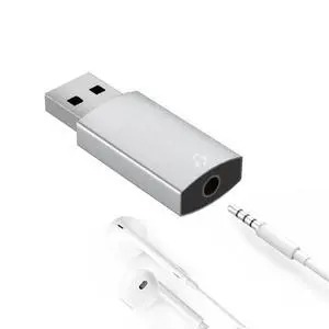 USB 2.0 external sound card, stereo headset/microphone combo, aluminum alloy 3.5mm single-hole karaoke/live streaming sound card. USB 2.0 external sound card, stereo headset/microphone combo, aluminum alloy 3.5mm single-hole karaoke/live streaming sound card.