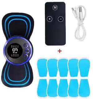 EMS Neck Massage Electric Massager Cervical Neck Back Patch 8 Mode Pulse Muscle Stimulator Portable Relief Pain