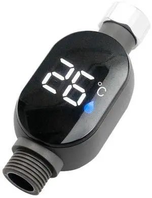 Digital Shower Thermometer Instant-Read LED Display 0~99 Waterproof Bath Thermostat For Home Bathroom Temperature Measurement