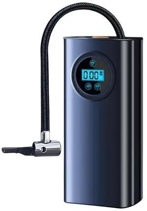 Rechargeable Precision Car Tyre Inflator with LCD Display Portable Air Pump for 12V Motorcycle/Bike/Ball Electric Air Compressor