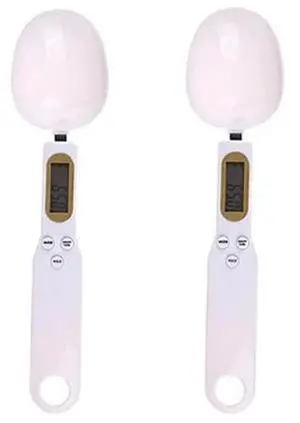 2 PCS Mini Spoon Scale Digital Kitchen Scale Electronic LCD Food Scale 0.1-500g Cooking Flour Milk Coffee Powder Weight Measure Spoon