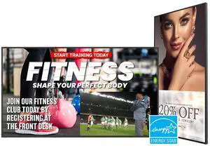 Planar Systems UltraRes P Series 55" UHD 4K Commercial Monitor