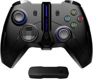 Wireless Gaming Controller for Xbox One/One X/One S/One Series S/One Series X/PS3/PC/PC360,2.4G Wireless Controller PC Controller with Turbo,Dual Shock Vibration,6-Axis,Gaming Joystick Gamepad,Blue