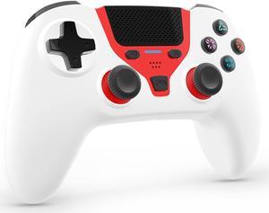 Wireless Gaming Controller for PS4/Playstation 4/PC Windows 10/8/7,PS4 Gamepad Joystick,Wireless Bluetooth Controller PC Controller with Touch Pad,Dual Shock Vibration,6-Axis Gyroscope,Audio Red