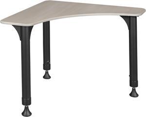 Regency 28 in Boomerang Height Adjustable Activity School Desk- Maple