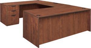 Regency Legacy 71 x 35 in. U Desk with Double Full Pedestal Drawer Unit- Cherry