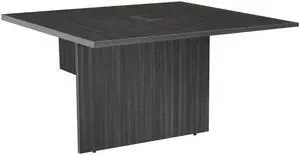 Regency Legacy 4 ft Racetrack Conference Table Extension with Charging Port- Ash Grey