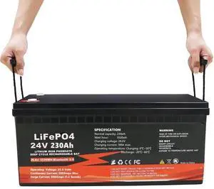 FUYUE 24V 200Ah LiFePO4 Battery - Heavy-duty Power Storage