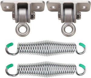 Butizone 304 Stainless Steel Swing Hangers Galvanized Springs for Ceiling Mount Porch, Set of 2