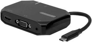 5-Port 5IN1 Type-C to HDTV+USB3.0+VGA+PD+Audio Adapter Multi-Function Docking Station HUB Converter 4K for Macbook HDTV Plug & Play