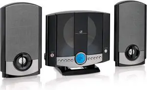 South City Mall HM3817DTBK Home Music System with Remote and AM/FM Radio black