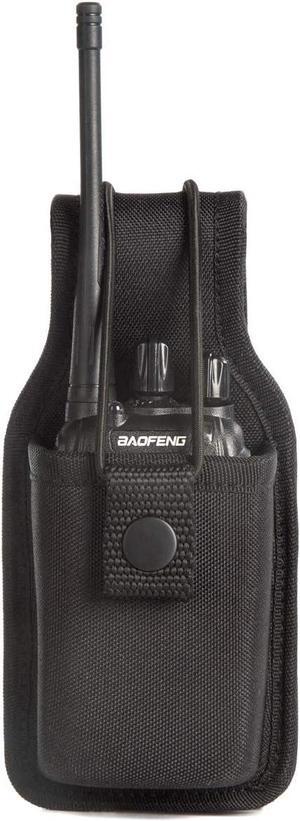 LUITON Radio Holder Radio Holster Baofeng Case Two Way Radio Pouch for Walkie Talkies Nylon Holster for Motorola Kenwood Icom HYT Arcshell Baofeng UV5R UV82 888S F8HP Retevis(1 Pack)