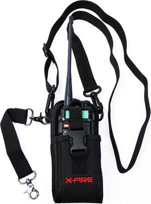 X-FIRE® Radio Strap Washable Firefighter EMS Portable Radio Shoulder/Duty Belt Holder w/Anti-Sway Strap