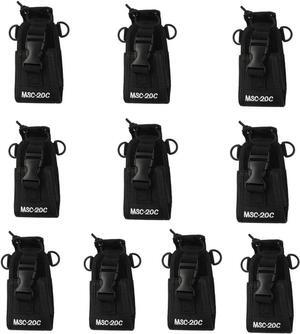 Dreamworth 10-Pack 3in1 Multi-Function Universal Pouch Bag Holster Case Msc-20C Compatible with Motorola Kenwood Midland Icom Yaesu GPS Pmr446