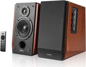 R1700BTs Active Bluetooth Bookshelf Speakers - 2.0 Wireless Near Field Studio Monitor Speaker - 66w RMS with Subwoofer Line Out