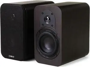 Micca RB42 Reference Bookshelf Speaker with 4-Inch Woofer and Silk Tweeter (Dark Walnut, Pair)