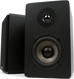 Micca MB42X Advanced Bookshelf Speakers for Home Theater Surround Sound, Stereo, and Passive Near Field Monitor, 2-Way (Black, Pair)