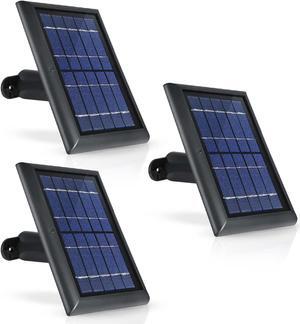 [Updated Version] Wasserstein Solar Panel with 13.1ft/4m Cable Compatible with Arlo Essential Spotlight/XL Spotlight Camera (3-Pack, Black) (NOT Compatible with Arlo Ultra, Pro 1/2/3, HD, Floodlight)