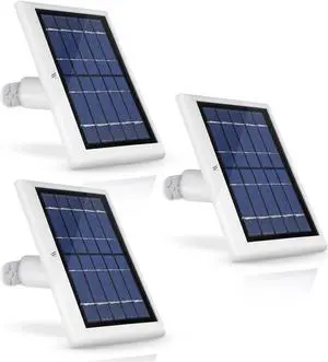 [Updated Version] Wasserstein Solar Panel with 13.1ft/4m Cable Compatible with Arlo Essential Spotlight/XL Spotlight Camera (3-Pack, White) (NOT Compatible with Arlo Ultra, Pro 1/2/3, HD, Floodlight)