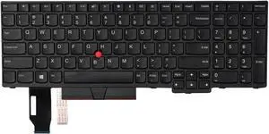 AUTENS Replacement US Keyboard for Lenovo ThinkPad E580 E585 L580 E590 E595 L590 T590 P15S P52 P72 P53 P53S P73 P53 P52 T15(Not Fit P52s) Laptop (No Backlight)