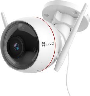 EZVIZ WiFi Security Camera Outdoor IP67 Waterproof, 1080P with Color Night Vision, AI Person Detection, 2-Way Audio, Motion Alerts, H.265 Video Compression | C3W Pro