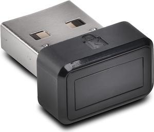Kensington VeriMark USB Fingerprint Key Reader - Windows Hello, FIDO U2F, Anti-Spoofing (K67977WW),Black