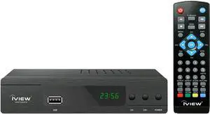 3300STB ATSC Converter Box with Recording, Media Player, Built-in Digital Clock, Analog to Digital, QAM Tuner, Channel 3/4, HDMI, USB