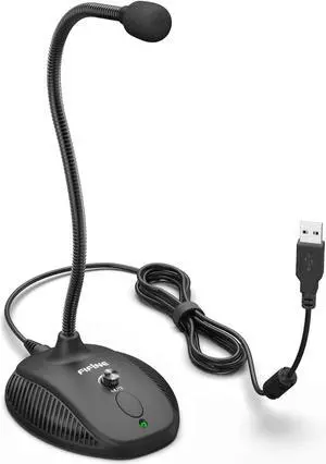 USB Computer Microphone, Plug &Play Desktop Condenser PC Laptop Mic,Mute Button with LED Indicator, Compatible with Windows/Mac, Ideal for YouTube,Zoom,Recording,Twitch Games(K054)