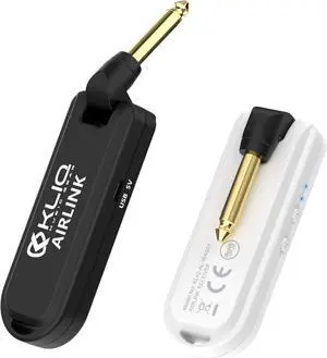 Airlink 5.8 GHz Rechargeable Wireless Audio System designed for Electric Guitar, Bass and other Electric Instruments-Digital Transmitter/Receiver Set (5.8G Wireless)