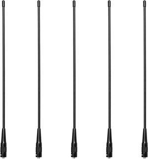 Retevis Two Way Radio SMA-F Antenna, 144/430MHz Dual Band Antenna,2.15dBi High Gain Antenna Compatible with BaoFeng UV-5R BF-F8HP Retevis RT29 RT-5R RT5 RT-5RV RT21V RT86 RT7 Walkie Talkies (5 Pack)