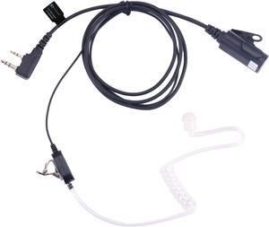 KS K-STORM Surveillance Headset Acoustic Tube Earpiece with MIC Compatible with Kenwood Two Way Radio