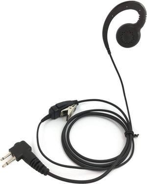 PROMAXPOWER 1Wire CShape Swivel Earpiece Headset with PTT Button Mic for Motorola TwoWay Radio Walkie Talkies CP110 CP185 CP200 CLS1110 CLS1410 EP450 RDM2070D