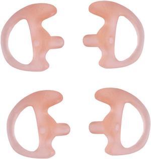 KS K-STORM Two Way Radio Ear Mold Replacement Soft Silicone Ear Insert Earmold for Acoustic Coil Tube Earpiece (Carnation, 2 Pair Small)
