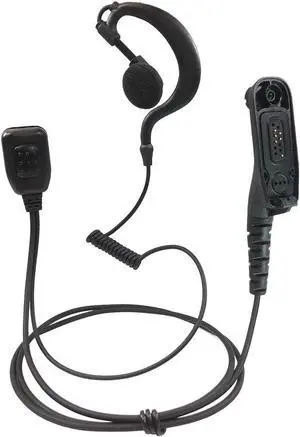 PROMAXPOWER G-Shape Earbud Earpiece with PTT Mic for Motorola Radios MOTOTRBO XPR6550, XPR7350, XPR7550e, XPR7580e, APX900, APX4000, APX6000, MTP850S