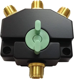TW-103 3 Position Coaxial Switch for 144/440MHz HAM CB or HF/VHF/UHF Radio UHF Female (SO-239) Connector Plated Golden TW-103 3 Position Coaxial Switch for 144/440MHz HAM CB or HF/VHF/UHF Radio UHF Female (SO-239) Connector Plated Golden