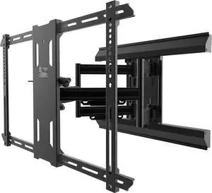 Kanto PMX660 Full Motion Pro Series Mount for 37" to 80" TVs | Adjustable Positioning | Integrated Cable Management | Toolless Tilt | Black