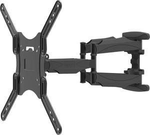 Kanto M600 Full Motion TV Wall Mount for 26  55 TVs  Articulating Arm with 183 Extension  Sits 22 from Wall  Up to 180 Swivel and 17 of Tilt  HeavyDuty Steel  Black