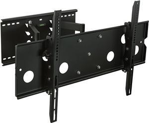 Mount-It! Heavy-Duty TV Wall Mount Bracket with Full Motion Articulating Dual Arms Swivel Corner Bracket for 42 to 70 inch Screen LCD OLED Plasma 4K Flat Panels, 220 Lbs Capacity
