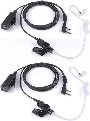 KCTIN Earpiece for Midland Walkie Talkies with Mic Security Headsets for GXT1000VP4 LXT500VP3 GXT1050VP4 GXT1000XB (2Packs)