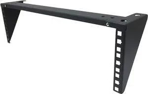 Jingchengmei 3U Lightweight Foldable Wall Mount Patch Panel Bracket - 19 inch Steel Vertical Mounting Bracket for Network and Data Equipment (3U35P)