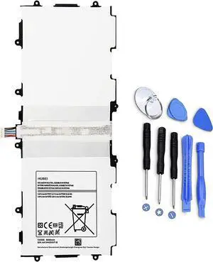 T4500E T4500C Tablet Battery Replacement for Samsung Galaxy Tab 3 10.1 GT-P5200(3G & WiFi) GT-P5210(WiFi) GT-P5220(LTE, 3G & WiFi) GT-P5213 P5210 P5200 P5220 P5213(3.8V 6800mAh 25.84Wh)