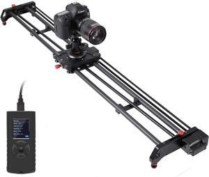 Great Video Maker Camera Motorized Slider,48"/120CM,Automatic Round Trip,Time Lapse,Panoramic Shooting,Video Capture,Slider Smooth and Stable,with Battery