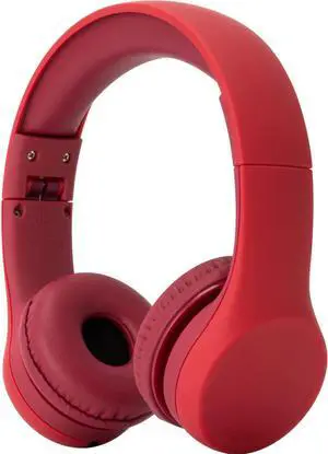 Snug Play+ Kids Headphones  Volume Limited 93dB for Safe Listening  Foldable, Durable Headphones for Toddlers, Boys & Girls  Tangle-Free Cord  Ideal for Travel, School, Tablets - Red