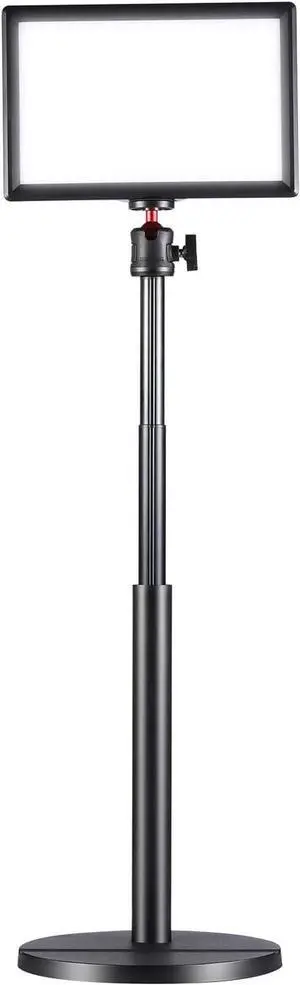 K3 Key Light w Extendable Desktop Stand, Brightness/Color Temperature Adjustable LED Video Light, Soft Panel Fill Light for Streaming, Record Videos, Video Calls, Zoom Meetings